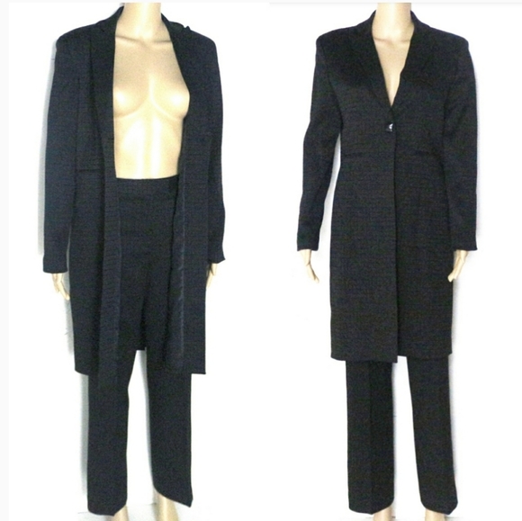 Larry Levine Jackets & Blazers - 🔴BLACK FRIDAY SALE❄️Larry Levine 4, Pantsuit with Long Blazer